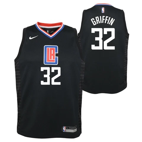 Blake Griffin Los Angeles Clippers NBA Nike Youth Black Statement Swingman Cover