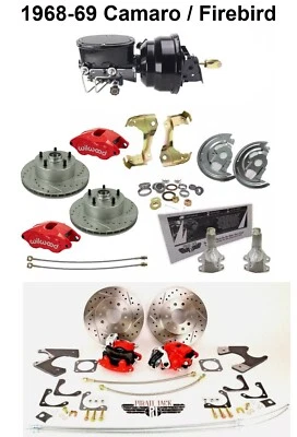 Pontiac Firebird Deluxe 68-74, caída de 2", conversión de freno de disco eléctrico delantero y trasero Foto 1 de 4