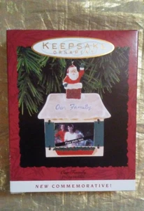1993 Punze Andenken Gedenk Foto Halter Ornament - Unsere Familie - Bild 1 von 2
