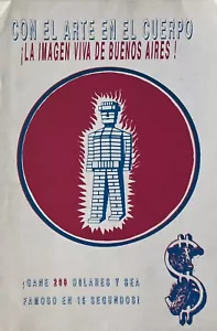 Afiche + Programa - Con El Arte En El Cuerpo - Paladium 1988 - Roberto Jacoby - Bild 1 von 3