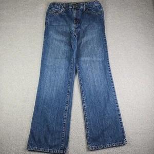 Old Navy Elastic Waist Jeans Boys Size 18 Husky 28x30 Blue 100% Cotton Straight - Picture 1 of 17