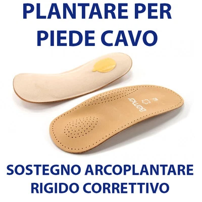PLANTARE PER PIEDE CAVO CON SOSTEGNO RIGIDO ARCOPLANTARE PER SCARPE UOMO/DONNA
