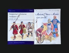 Lot Of 2 C. J. Peers Books - Men-At-Arms Imperial Ancient Chinese Armies 200 BC