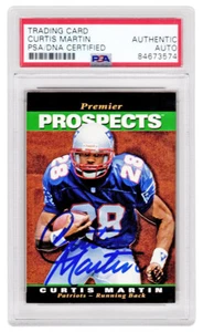 Curtis Martin autographed Patriots 1995 SP Foil Rookie Card #18 - (PSA Encaps... - Picture 1 of 2