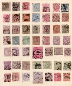 Colección de 49 sellos QV diferentes de GB 1841 - 1902 con un valor de gato superior a £3000+ 3 - Imagen 1 de 4