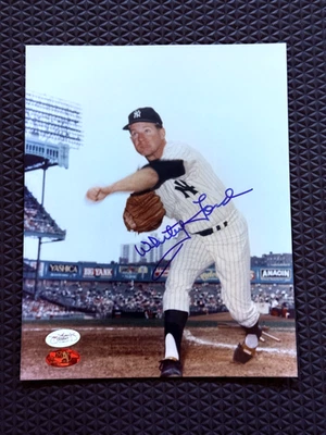 Whitey Ford Signed Autograph 8x10 Photo Yankees JSA - Image 1 of 3