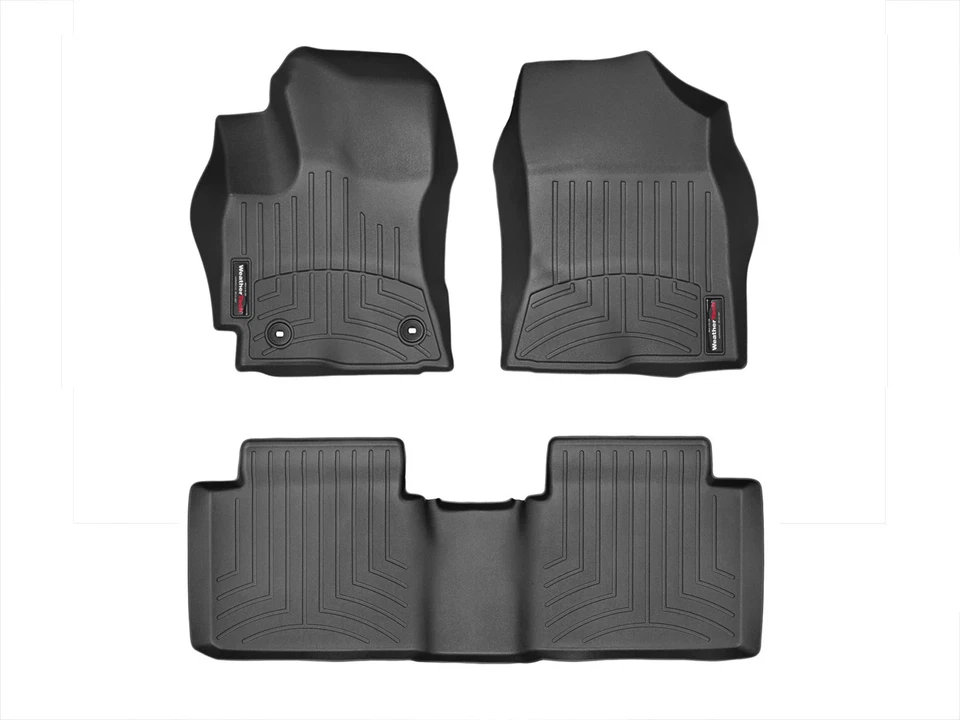 WeatherTech FloorLiner for 2014-2016 Toyota Corolla - 1st & 2nd Row, Black - Image 1 of 4