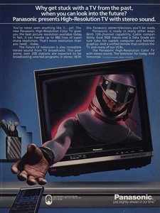 1985 Panasonic: Stuck With a TV From the Past Vintage Print Ad - Foto 1 di 1