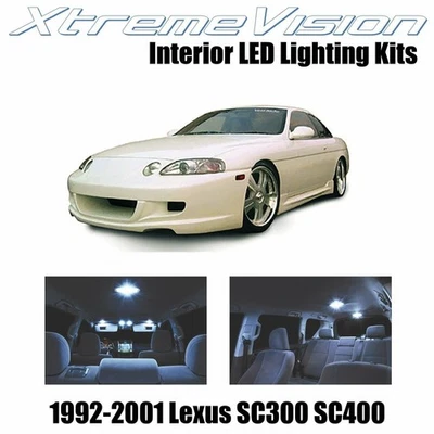 LED interior XtremeVision para Lexus SC300 SC400 1992-2001 (5 PIEZAS) blanco frío Foto 1 de 4