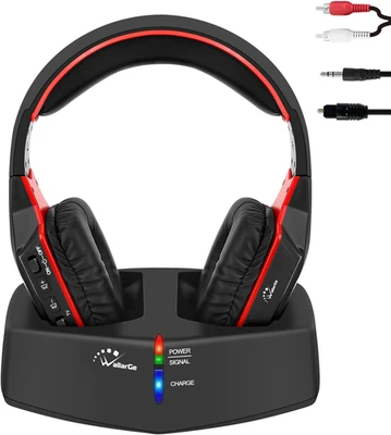 Funkkopfhörer Für Fernseher/Tv, Over-Ear Kabellose Kopfhörer Mit RF Digitales La - Bild 1 von 4