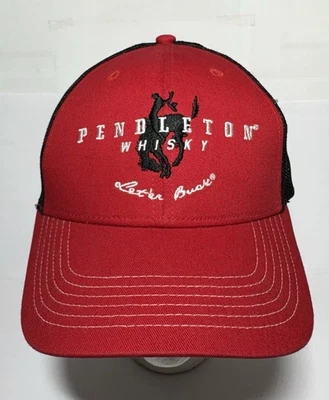 PENDLETON WHISKY LETTER ER BUCK Bordado Logo Vaquero Rodeo Malla Camionero Sombrero Gorra Foto 1 de 4