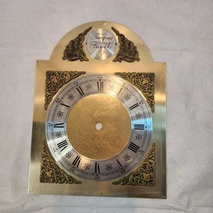 Vintage Tempus Fugit Grandfather Clock Face Dial 7 7/8''x 10 3/8''  - Picture 1 of 6