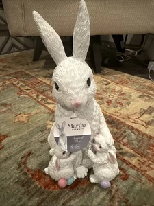Martha Stewart 2025 Happy Easter Bunnies Decor NWT 12” - Picture 1 of 7