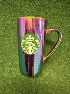 2022 Starbucks Siren Iridescent Holiday Coffee Mug - 16 Oz..  6" Tall - Picture 1 of 4