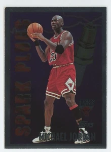 1995-96 Topps Spark Plugs Michael Jordan Chicago Bulls #SP2 A1 Corner Ding - Picture 1 of 2