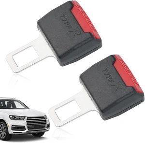 2 Pezzi Car Parts Seat Belt Clip Attachments Compatible with 95% of Cars Fibbia - Foto 1 di 12