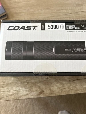 Linterna Coast TX22R de aluminio negro liso resistente al agua de 10,3" 30779 Foto 1 de 2