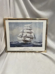 Lightning American Clipper Ship 1854 Kunstdruck gerahmt - Bild 1 von 4