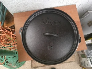 Lodge 12 Zoll 6 Quart 3 Bein Gusseisen Dutch Oven NEU ohne Karton KOSTENLOSER Versand - Bild 1 von 5