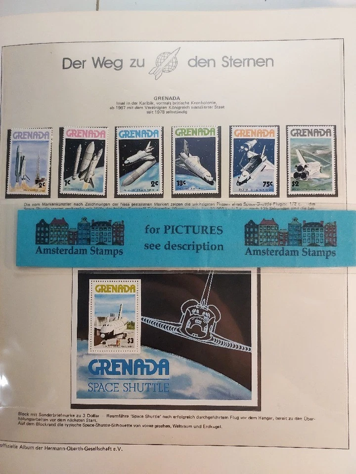 Space Worldwide muy fina colección MNH en álbum especial alto valor CAT Foto 1 de 1