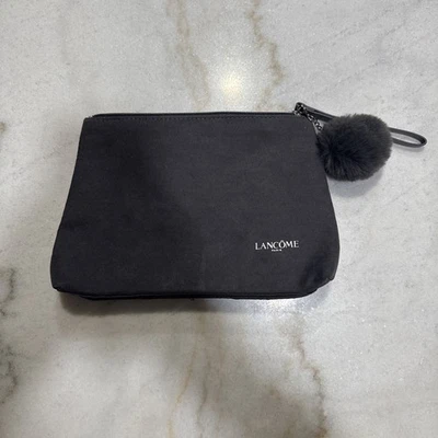 LANCOME never used makeup bag grey faux suede - Image 1 of 4