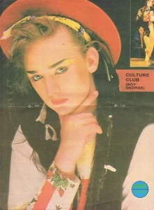 ITD #44 1983 Vintage YUGOSLAVIAN poster BOY GEORGE (CULTURE CLUB) - Picture 1 of 2