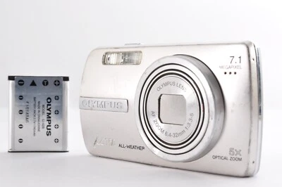 Olympus mju 750 Silver 7.1MP   Digital Camera  [Exc+5/C] From Japan / 0624J#4 - Image 1 of 4