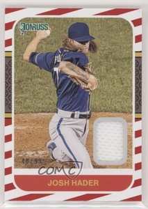 2021 Panini Donruss Retro 1987 Materials Red /99 Josh Hader #87M-JH