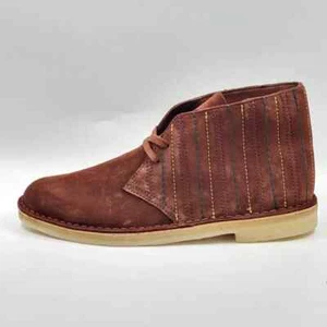 RARE Clarks Originals Mens Sz 9 Desert Dance Hall Boots Rust Brown Suede Leather - Picture 1 of 10