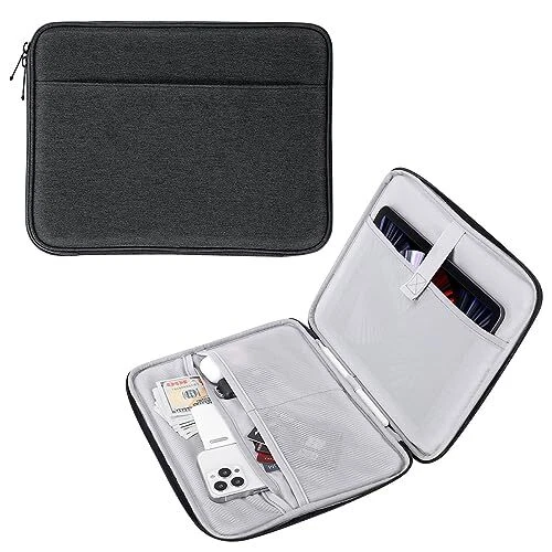  9-11 Inch Tablet Sleeve, Protective Carrying Bag with Two Compartments Fits  - Image 1 of 4
