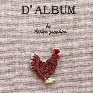 Huhn Bügelbild Patch kleines Huhn Applikation Geschenk für Tierliebhaber kleine Henne - Bild 1 von 4