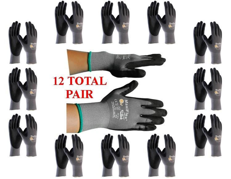 G-TEK MaxiFlex 34-874 PIP Seamless Knit Nylon Gloves - 12  Pairs - Choose: XS-XL - Image 1 of 1