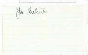 JOE BELCASTRO SIGNED AUTO AUTOGRAPH CARD - Picture 1 of 1