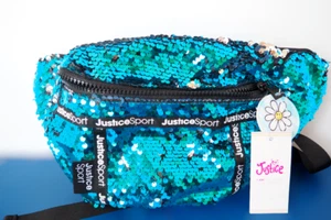 Justice Sport Türkis Pailletten Mädchen Fanny Pack - Bild 1 von 7