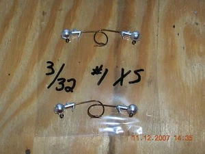 50 ganchos mustad de cabeza redonda 3/32 #4 #2 #1 1/0 2/0 Tú eliges - Imagen 1 de 8