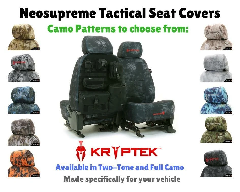 Fundas de asiento Kryptek Tactical Neosupreme para Jeep Cherokee ajuste personalizado Foto 1 de 1