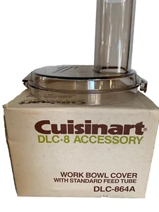 Cubierta de tazón de trabajo para procesador de alimentos Cuisinart DLC 864A con tubo de alimentación estándar - Imagen 1 de 1
