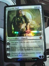 mtg elspeth tirel foil scars of mirrodin damaged