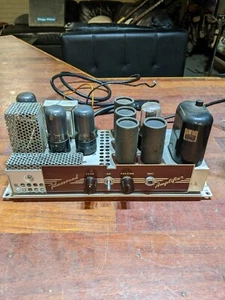 Bell & Howell Vintage Tube Amp-Brown Face 185-Working unit includes power cord. - Picture 1 of 4