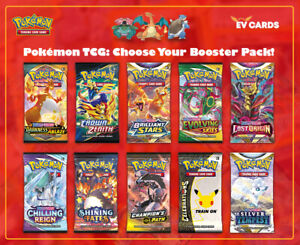 Pokemon TCG - Choose Your Booster Pack | Sealed Pokemon Packs, Wide Selection