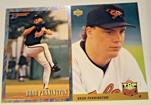 1993 Upper Deck #437 Brad Pennington & 1994 Bowman Foil Top Prospect #361