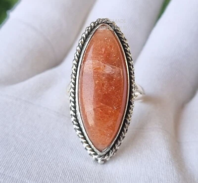 Pedra preciosa de prata esterlina 925 feita à mão melhor joia presente para ela PG2192 - Imagem 1 de 4