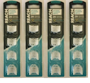 112 Reach Access Power Flosser Dental Floss Refills Heads 112 Waxed Electric - Picture 1 of 1