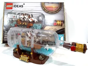 USED LEGO IDEAS 92177 21313 Ship in a Bottle with Box & Manual - Picture 1 of 9