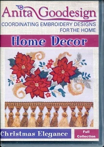 CD Anita Goodesign Elegancia Navidad Coordinación Diseños Bordados para Hogar - Imagen 1 de 3