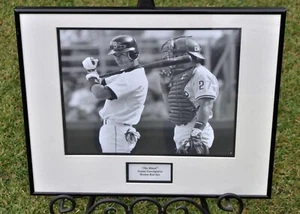 Nomar Garciaparra 16" x 20" Red Sox Black & White Photo Print Matted Framed - Picture 1 of 7