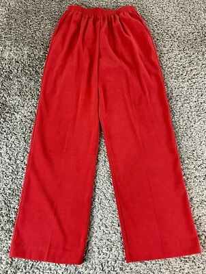 Alfred Dunner Rust Red Dress Pants Womens 10 Petite 10P Pull-On Comfort Pockets - Image 1 of 4