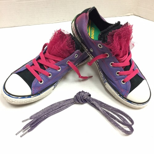 Scarpe basse Converse All Star Chuck Taylor Crayola Razz Matazz taglia 3y viola