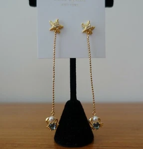 KATE SPADE NEW YORK SEA STAR CRAB LINEAR DROP EARRINGS. NEW - Picture 1 of 11