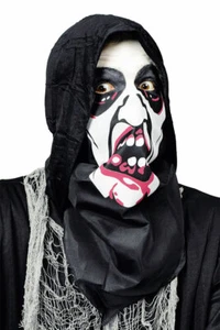 Maske Dracula Maske Vampir aus Stoff Zubehör Halloween Karneval KK - Bild 1 von 1